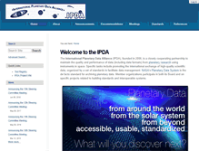Tablet Screenshot of planetarydata.org